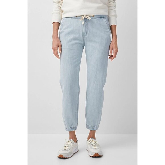 DL1961 Pull On Adjustable Waist Gwen Jogger in Powder Athleisure Comfy Pockets - Picture 2 of 15